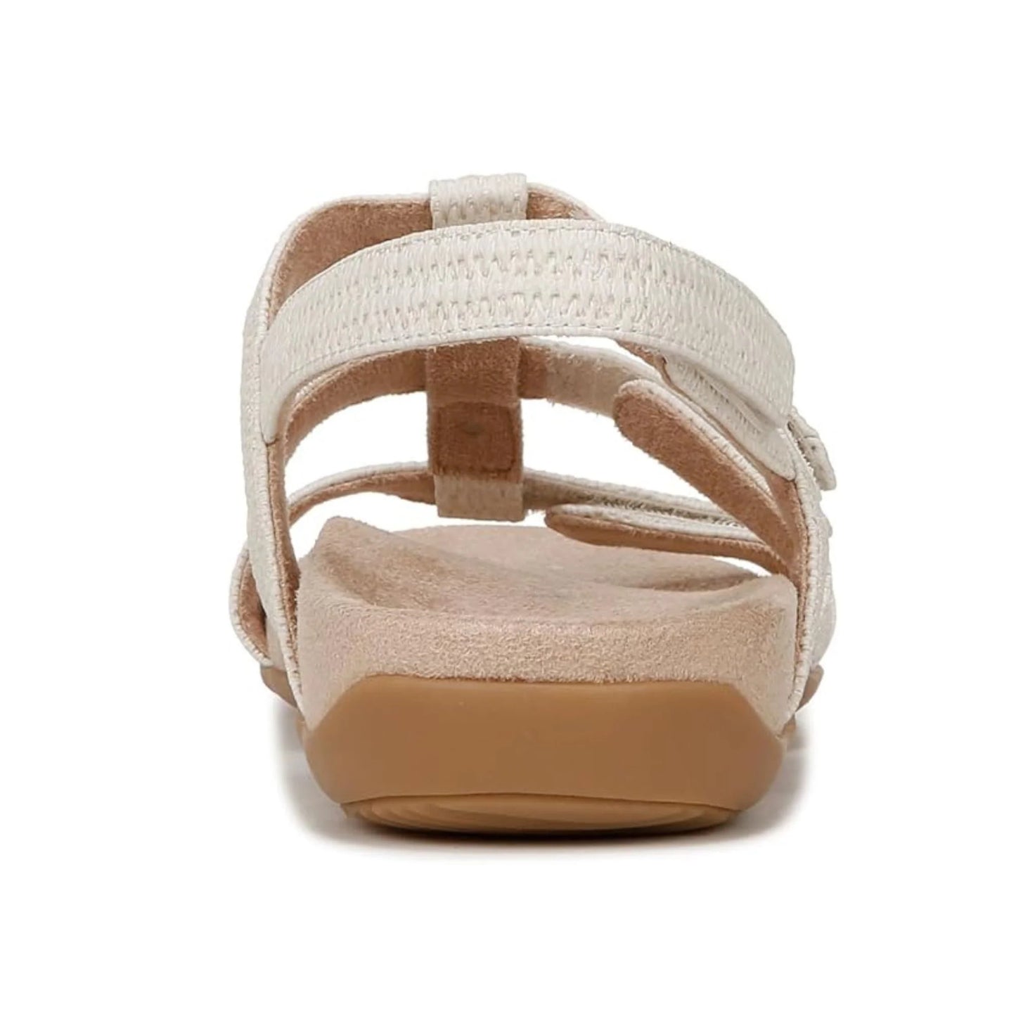 Vionic Women'S Rest Amber Backstrap Sandal Cream White Faux Leather