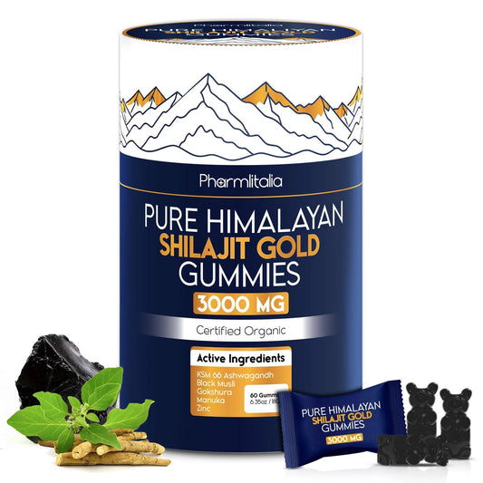 Pure Himalayan Shilajit Gold Gummies 3000 Mg Shilajit Gummies for Men & Women